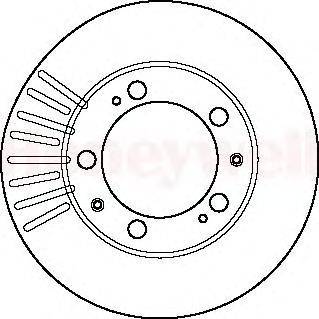 Тормозной диск BENDIX 561806B