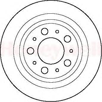 Тормозной диск BENDIX 562087B