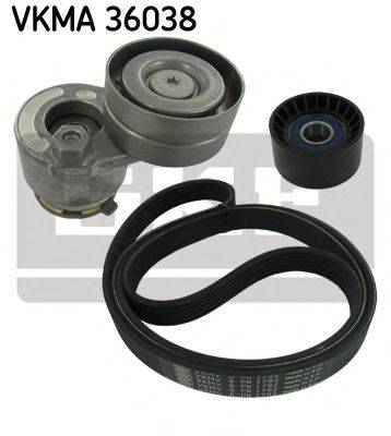Поликлиновой ременный комплект SKF VKMA 36038