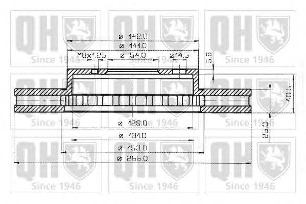 Тормозной диск QUINTON HAZELL BDC3817