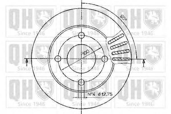 Тормозной диск QUINTON HAZELL BDC4393