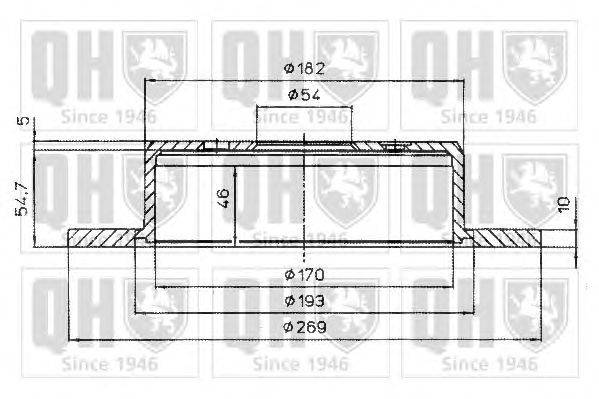 Тормозной диск BRAKE PARTS INC. 955327