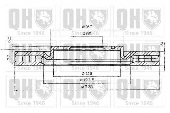 Тормозной диск QUINTON HAZELL BDC5064