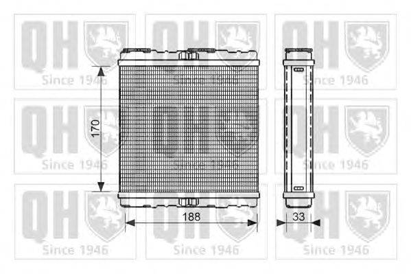 Теплообменник, отопление салона QUINTON HAZELL QHR2226