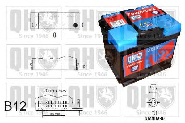 Стартерная аккумуляторная батарея QUINTON HAZELL QBT4043