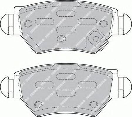 Комплект тормозных колодок, дисковый тормоз FERODO 23052