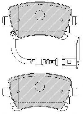 Комплект тормозных колодок, дисковый тормоз FERODO FDB1408
