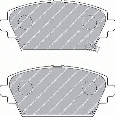 Комплект тормозных колодок, дисковый тормоз FERODO FDB1439