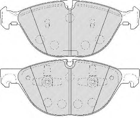 Комплект тормозных колодок, дисковый тормоз FERODO 24173