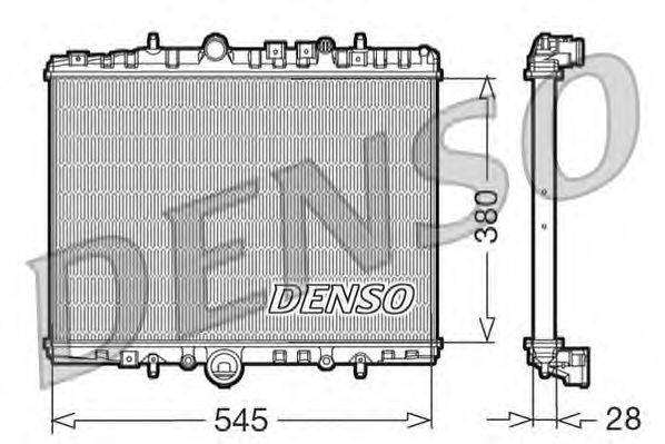 Радиатор, охлаждение двигателя DENSO DRM07056