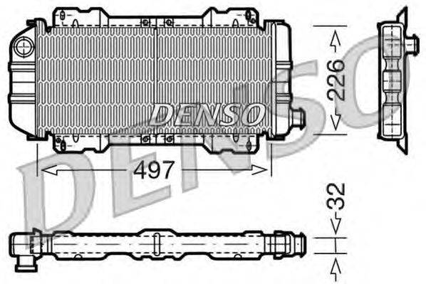 Радиатор, охлаждение двигателя DENSO DRM10017