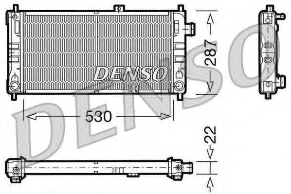 Радиатор, охлаждение двигателя DENSO DRM20062