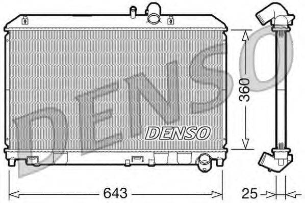 Радиатор, охлаждение двигателя DENSO DRM44013