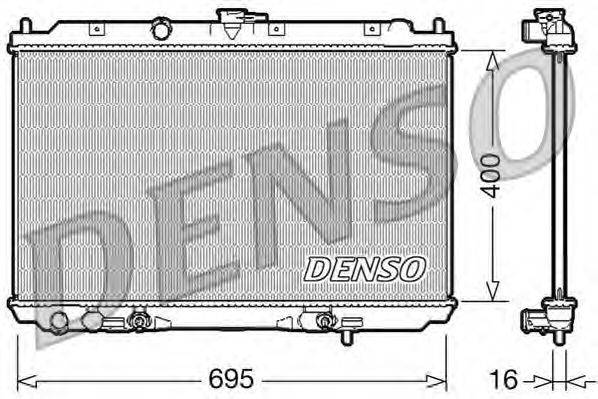 Радиатор, охлаждение двигателя DENSO DRM46026
