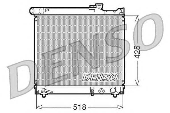 Радиатор, охлаждение двигателя DENSO DRM47012