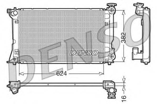 Радиатор, охлаждение двигателя DENSO DRM50018