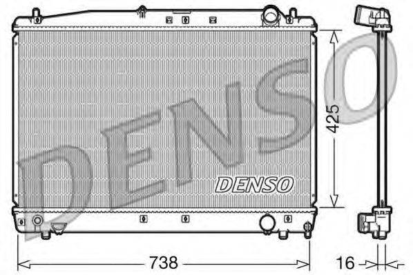 Радиатор, охлаждение двигателя DENSO DRM50033