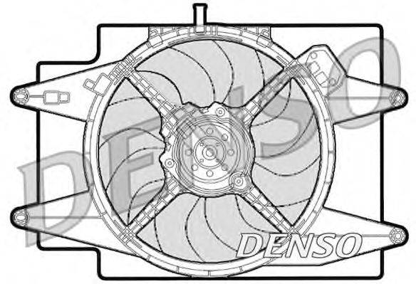 Вентилятор, охлаждение двигателя DENSO DER01001