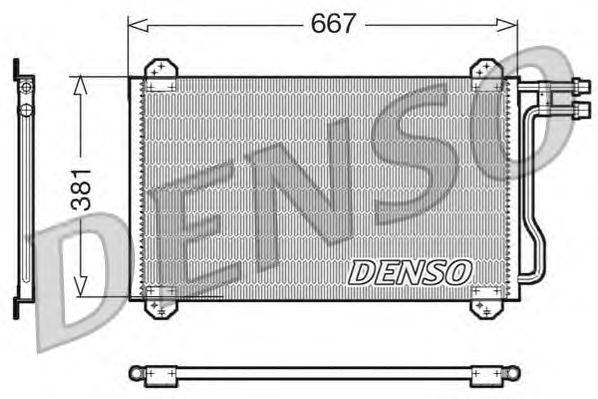 Конденсатор, кондиционер DENSO DCN17055