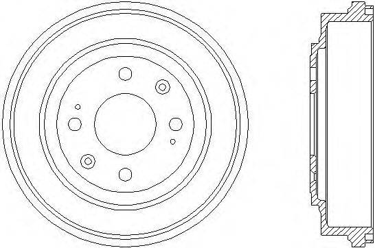 Тормозной барабан MINTEX MBD268