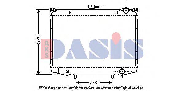 Радиатор, охлаждение двигателя AKS DASIS 071130N