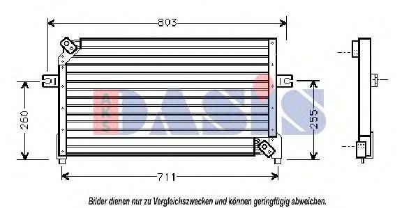 Конденсатор, кондиционер AKS DASIS 1623701