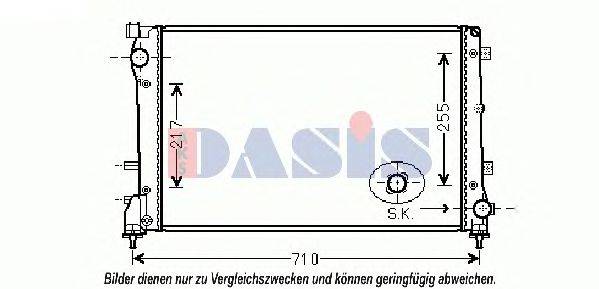 Радиатор, охлаждение двигателя AKS DASIS 080102N