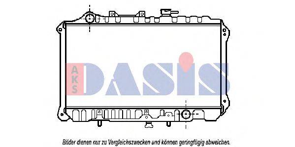 Радиатор, охлаждение двигателя AKS DASIS 110023N