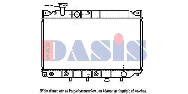 Радиатор, охлаждение двигателя AKS DASIS 110030N