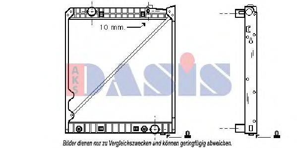 Радиатор, охлаждение двигателя AKS DASIS 134300N