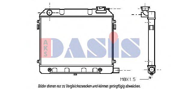 Радиатор, охлаждение двигателя AKS DASIS 150040N