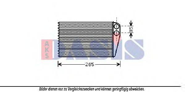 Теплообменник, отопление салона AKS DASIS 189011N