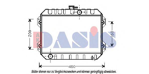 Радиатор, охлаждение двигателя AKS DASIS 29128