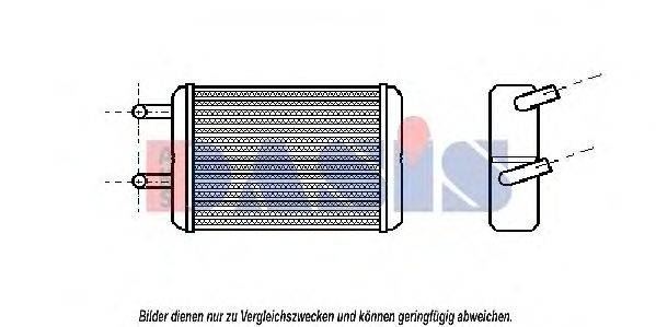 Теплообменник, отопление салона AKS DASIS 219050N
