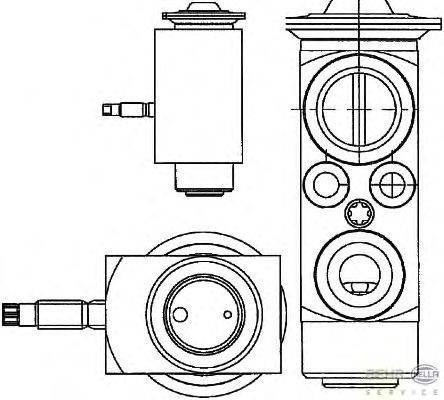 Расширительный клапан, кондиционер HELLA 8UW351234401