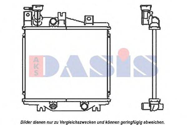 Радиатор, охлаждение двигателя AKS DASIS 360006N