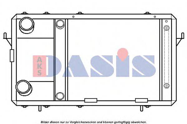 Радиатор, охлаждение двигателя AKS DASIS 370046N