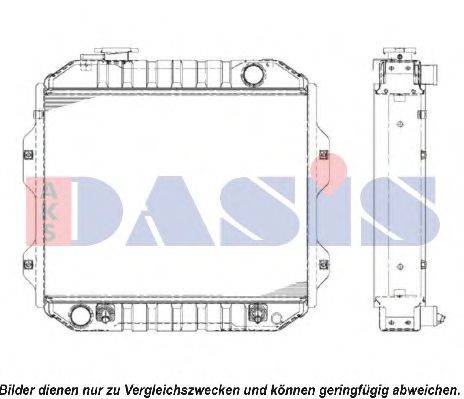 Радиатор, охлаждение двигателя AKS DASIS 430025N