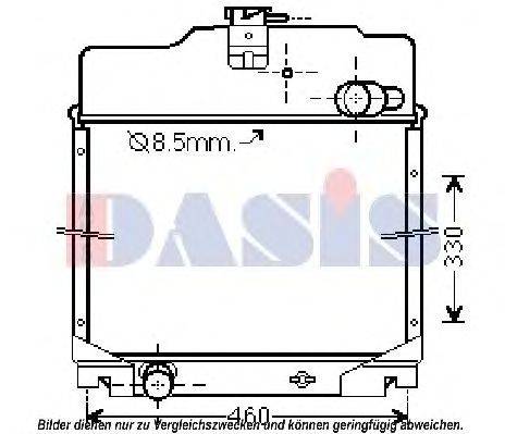 Радиатор, охлаждение двигателя AKS DASIS SR2012