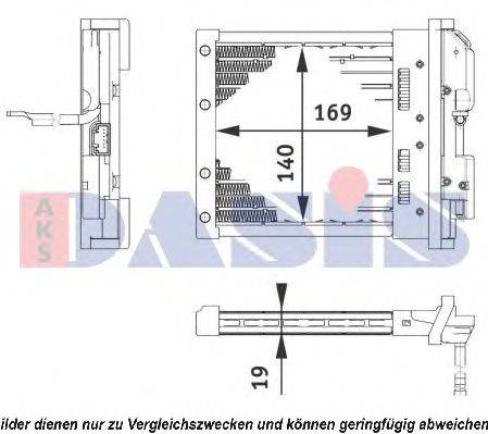 Теплообменник, отопление салона AKS DASIS 489004N