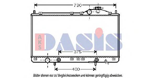 Радиатор, охлаждение двигателя AKS DASIS 33072