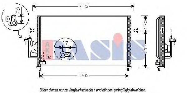 Конденсатор, кондиционер AKS DASIS 512024N