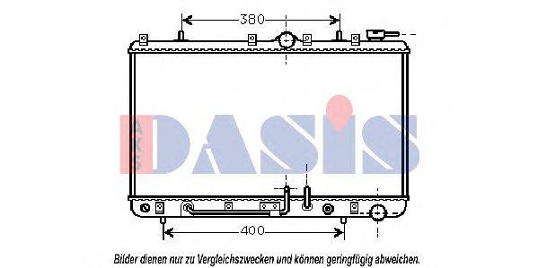 Радиатор, охлаждение двигателя AKS DASIS 33004