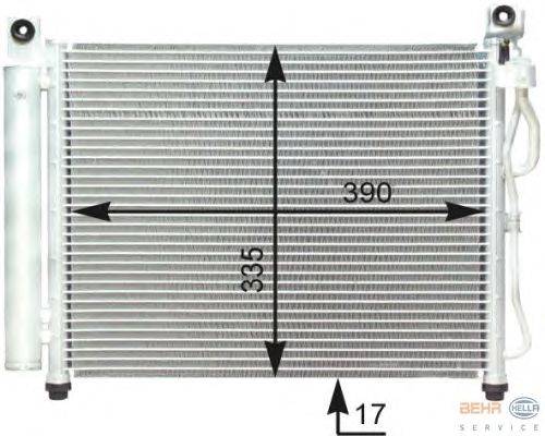 Конденсатор, кондиционер HELLA 8FC351302671