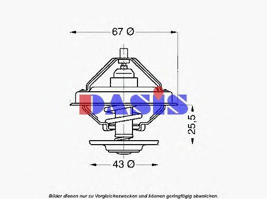 Термостат, охлаждающая жидкость AKS DASIS 151371