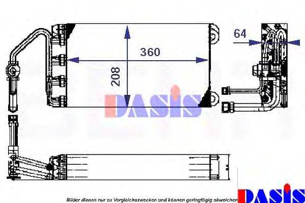 Испаритель, кондиционер AKS DASIS 821000N