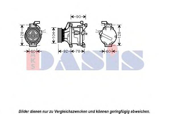 Компрессор, кондиционер AKS DASIS 850748N