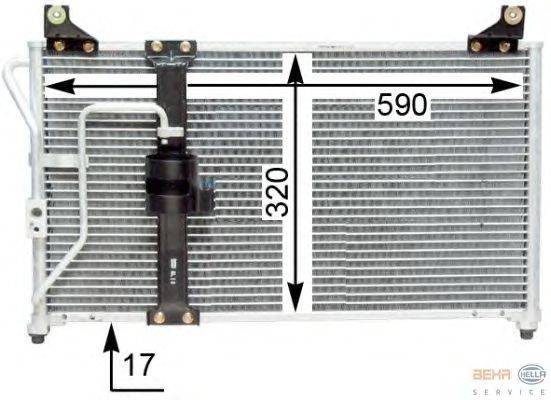 Конденсатор, кондиционер HELLA 8FC 351 310-781