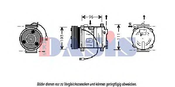 Компрессор, кондиционер AKS DASIS 858395N