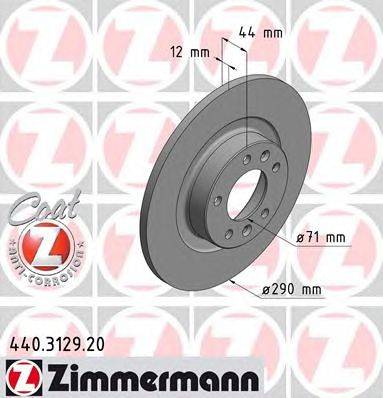 Тормозной диск ZIMMERMANN 440312920